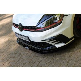 Накладка сплиттер на передний бампер на Volkswagen Golf VII GTI Clubsport